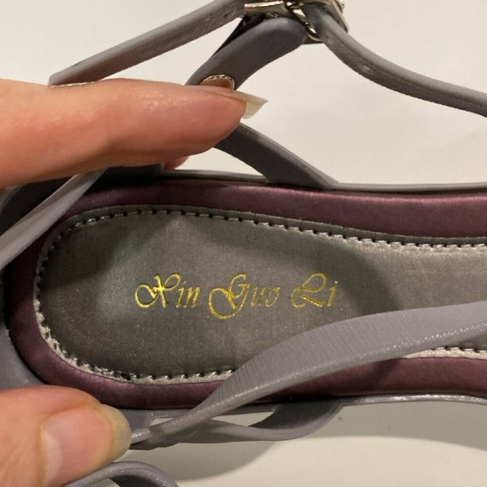 Grey Pointed Shoes Flat Size 37 - Picture 7 of 12